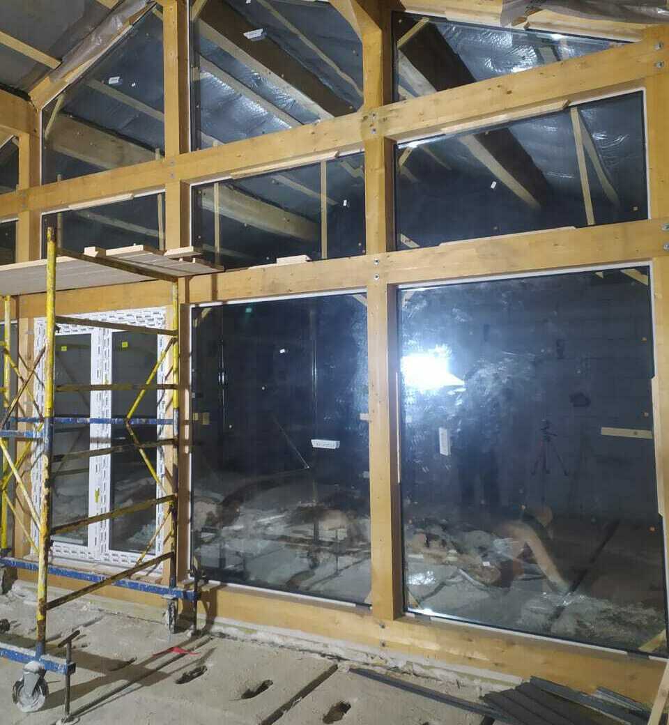 Безрамные стеклопакеты в Фахверк Безрамные стеклопакеты в Фахверк